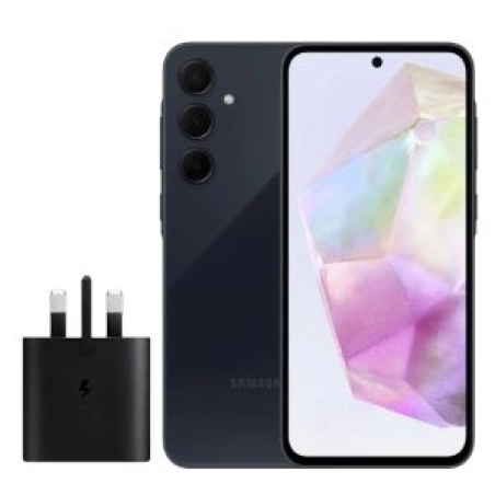 گوشی موبایل سامسونگ مدل Galaxy A35 دو سیم کارت ظرفیت 256 گیگابایت رم 8 گیگابایت به همراه شارژر سامسونگ - ویتنام